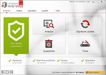 Ashampoo Anti-Virus 2016 screenshot