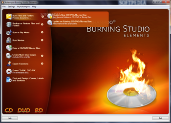 Ashampoo Burning Studio Elements screenshot