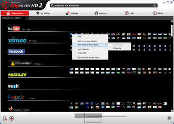 Ashampoo ClipFinder HD screenshot
