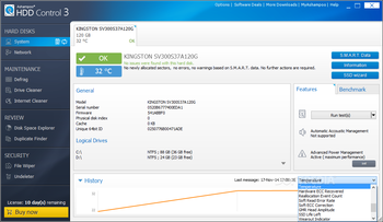 Ashampoo HDD Control screenshot