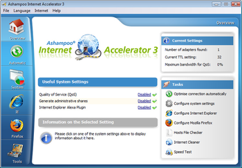 Ashampoo Internet Accelerator 3 screenshot