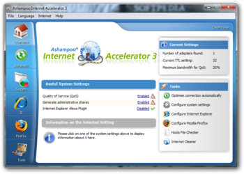 Ashampoo Internet Accelerator screenshot