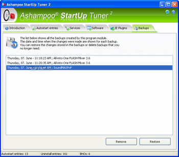 Ashampoo StartUp Tuner 2 screenshot 7