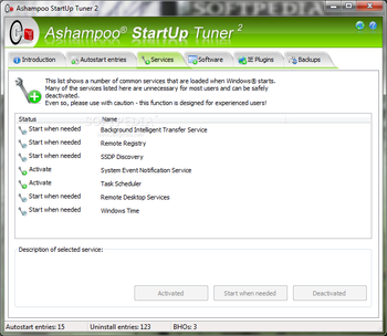 Ashampoo StartUp Tuner screenshot 4
