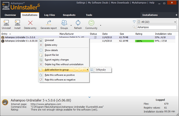 Ashampoo UnInstaller screenshot 2