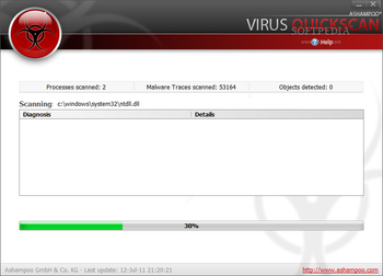 Ashampoo Virus Quickscan screenshot