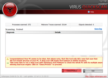 Ashampoo Virus Quickscan screenshot 2
