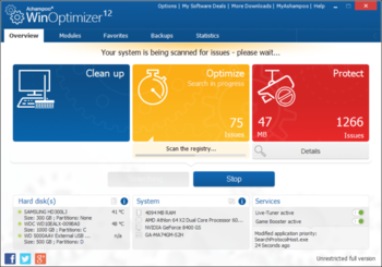 Ashampoo WinOptimizer 12 screenshot 2