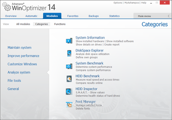 Ashampoo WinOptimizer screenshot 12
