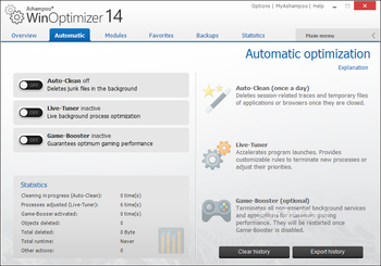 Ashampoo WinOptimizer screenshot 7