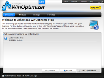 Ashampoo WinOptimizer Free screenshot
