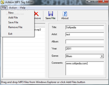Ashkon MP3 Tag Editor screenshot 2