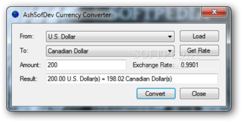 AshSofDev Currency Converter screenshot