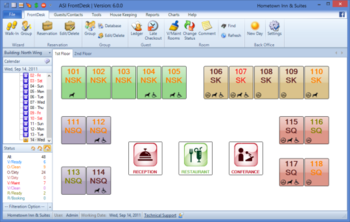 ASI FrontDesk Hotel Motel Software screenshot