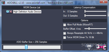 ASIO4ALL screenshot 2