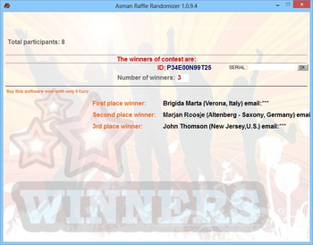 Asman Raffle Randomizer screenshot 2