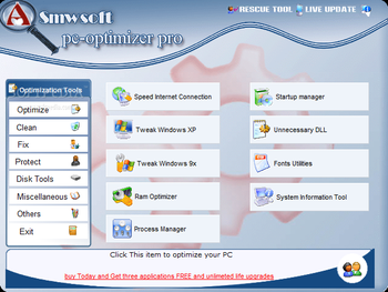 Asmw PC-Optimizer Pro screenshot