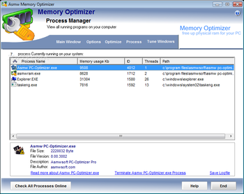 Asmw PC-Optimizer Pro screenshot 4