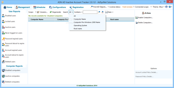 ASN AD Inactive Account Tracker screenshot