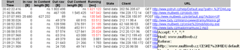 ASP - IIS real-time monitor and log screenshot