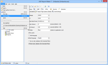 ASP Report Maker screenshot 2