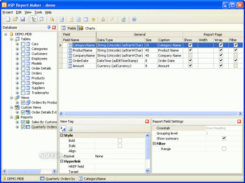 ASP Report Maker screenshot 3