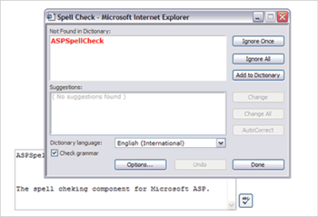 ASP Spell Check screenshot 2