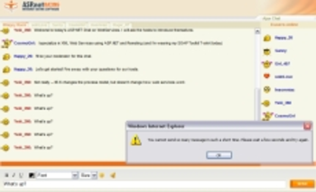 ASP.NET Ajax Chat screenshot 3