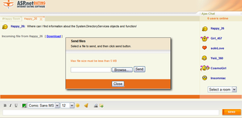 ASP.NET Ajax Chat screenshot 7