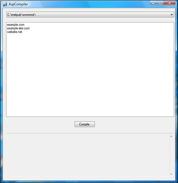 ASP.NET Compiler screenshot