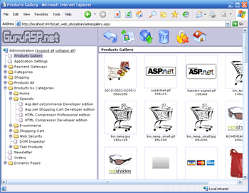 Asp.Net OsCommerce Developer Edition screenshot
