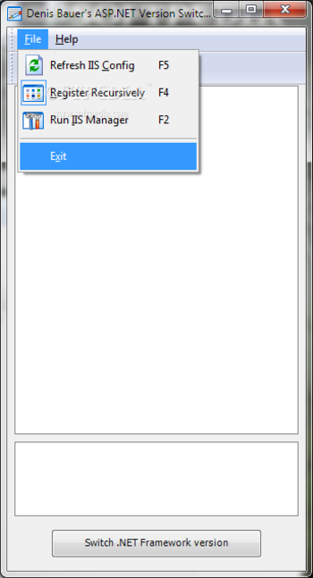 ASP.NET Version Switcher screenshot 3