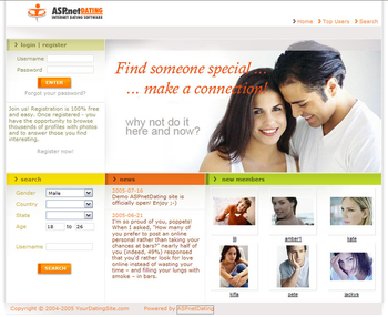 ASPnetDating Lite screenshot