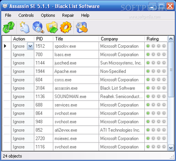 Assassin SE screenshot