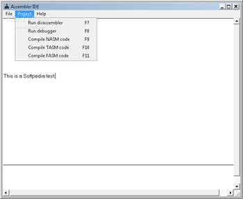 Assembler IDE screenshot