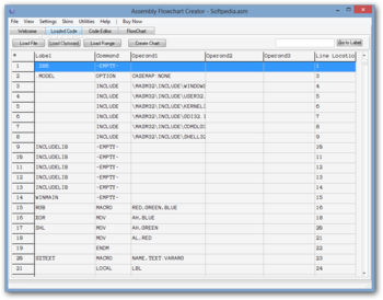 Assembly Flowchart Creator screenshot