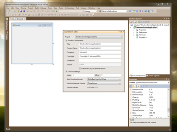 AssemblyInfo Editor screenshot