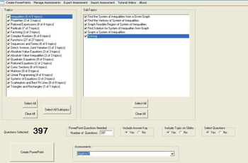 Assessment Manager screenshot