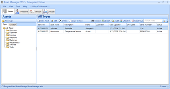 Asset Manager - Enterprise Edition screenshot