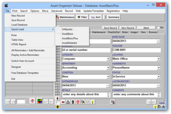 Asset Organizer Deluxe screenshot