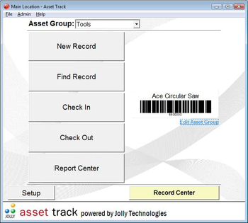 Asset Track Asset Management Software screenshot