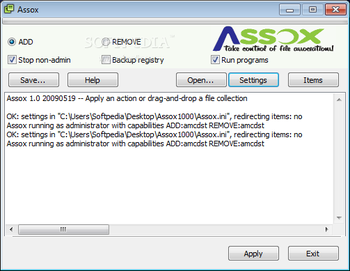 Assox screenshot