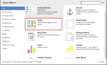 Astah UML Macro Plugin for Confluence screenshot