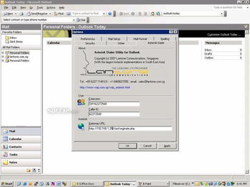 Asterisk Outlook Dialer screenshot 2