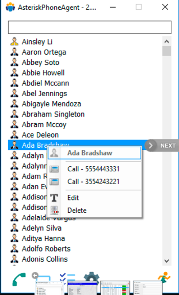 AsteriskPhoneAgent screenshot