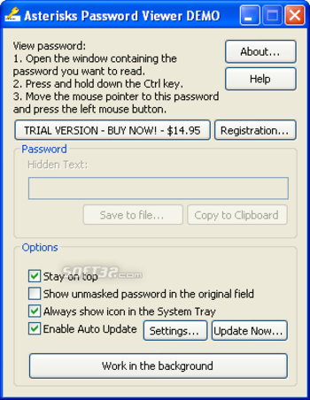 Asterisks Password Viewer screenshot 3