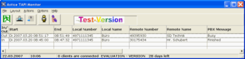 Astice TAPI Monitor screenshot 2