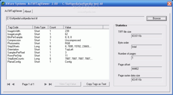 AsTiffTagViewer screenshot