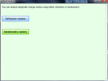 Astigmatism Vector Analyzer screenshot