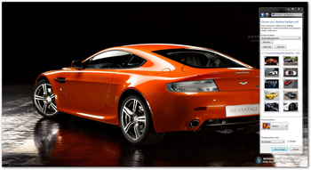 Aston Martin V8 Vantage Windows 7 Theme screenshot